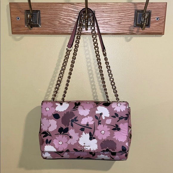 Kate Spade Briar Lane Gala Foral Emelyn Leather Bag - Picture 1 of 8
